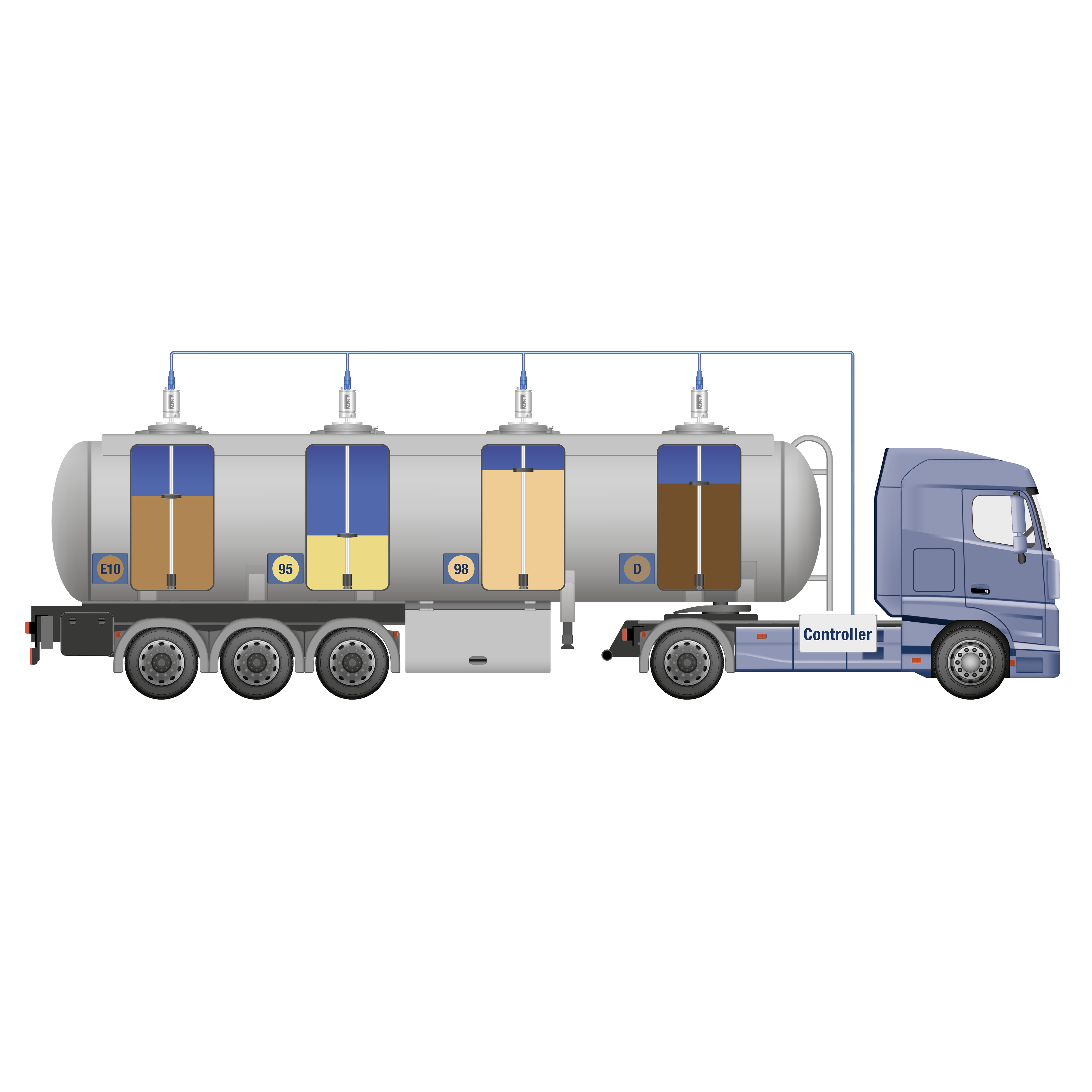 Mobile Containers Fuel Delivery Tank Truck