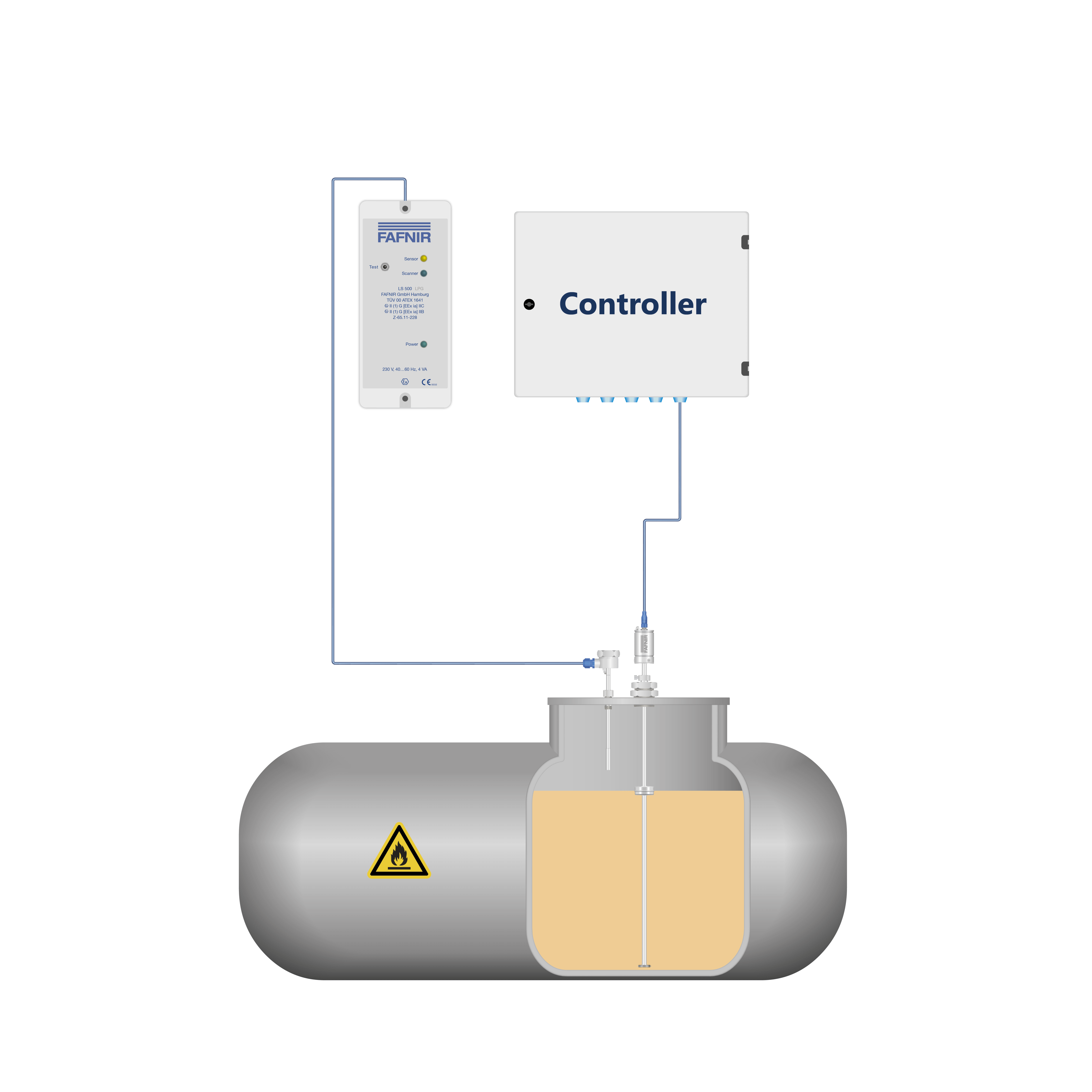 Solvent Storage Horizontal Tank