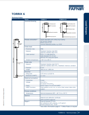 Torrix 6 Technical Data Torrix 6 Technical Data