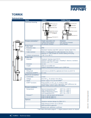 Torrix Technical Data Torrix Technical Data