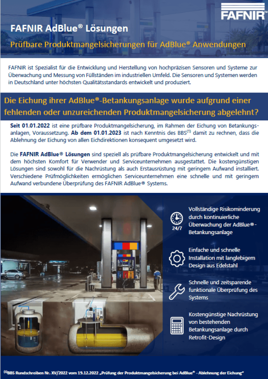FAFNIR AdBlue® Solutions FAFNIR AdBlue® Solutions