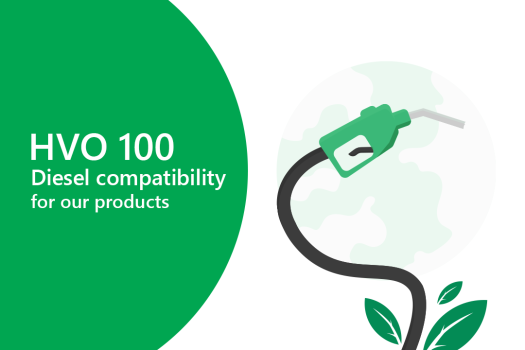 HVO 100 Diesel Compatibility Image of a green fuel nozzle